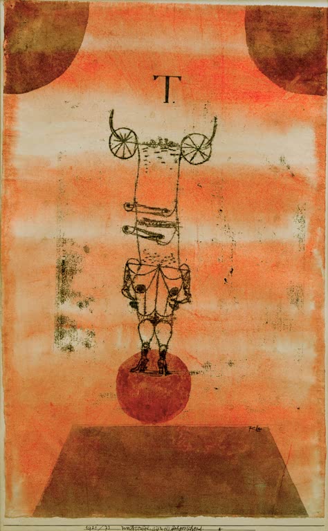 Kunstdruck „Weibsteufel, die Welt beherrschend“ von Paul Klee, handgefertigt in Deutschland