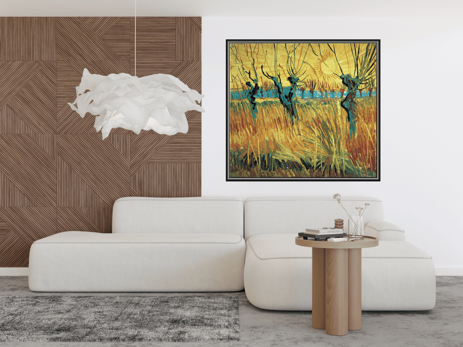 Weiden bei Sonnenuntergang | Vincent van Gogh