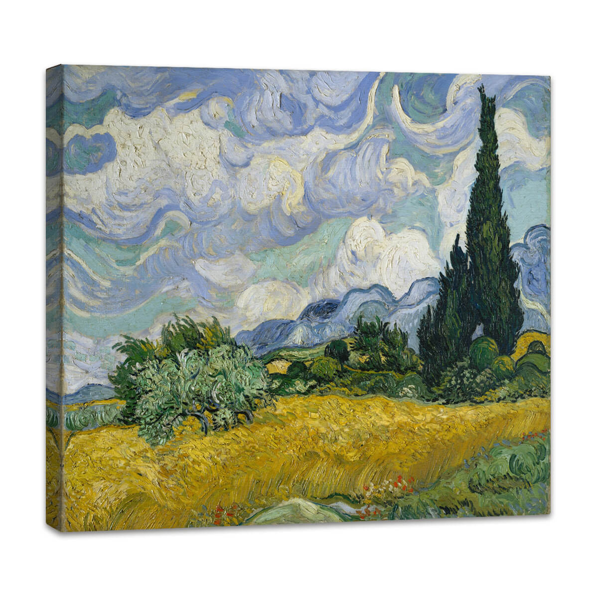 Weizenfeld mit Zypressen | Vincent van Gogh