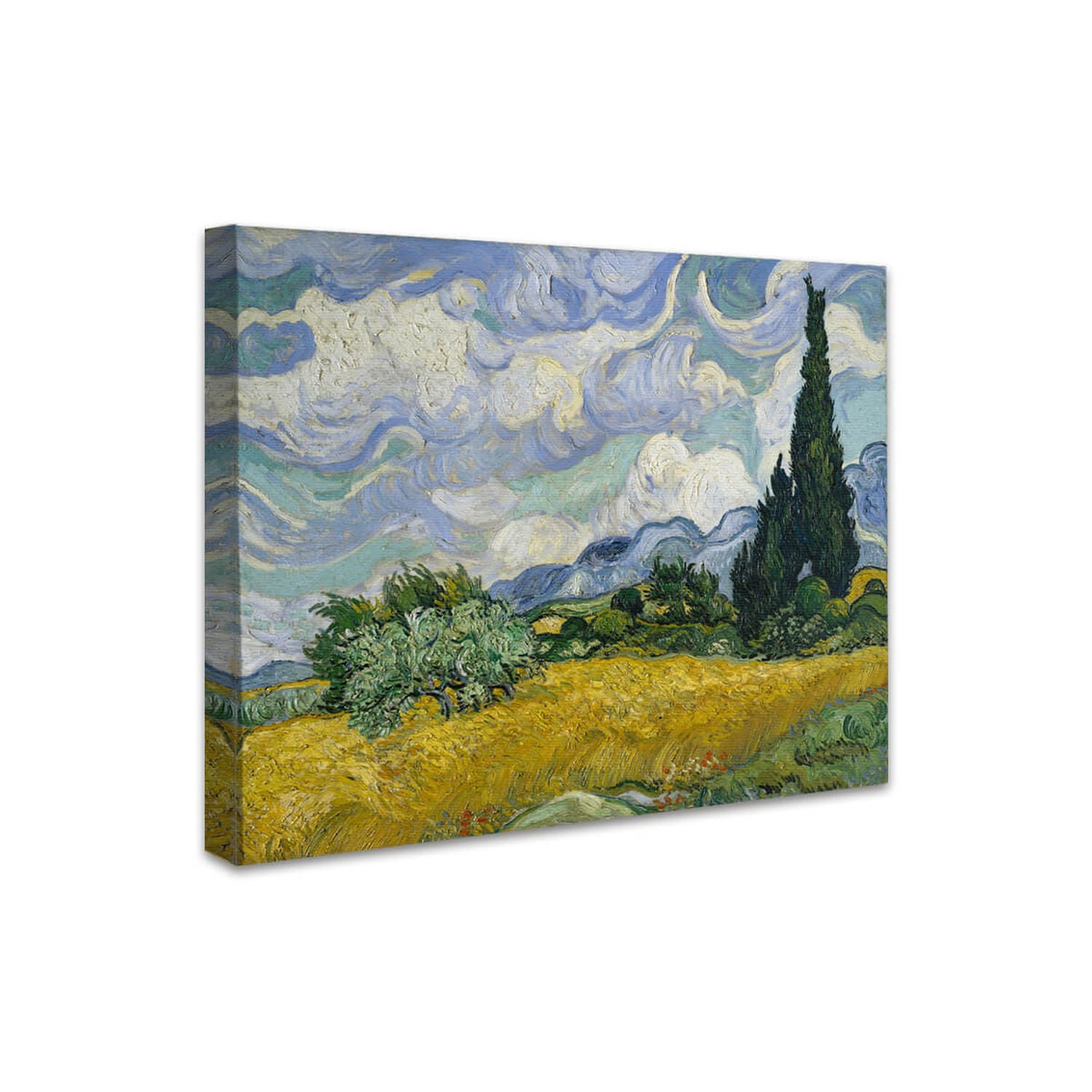 Weizenfeld mit Zypressen | Vincent van Gogh