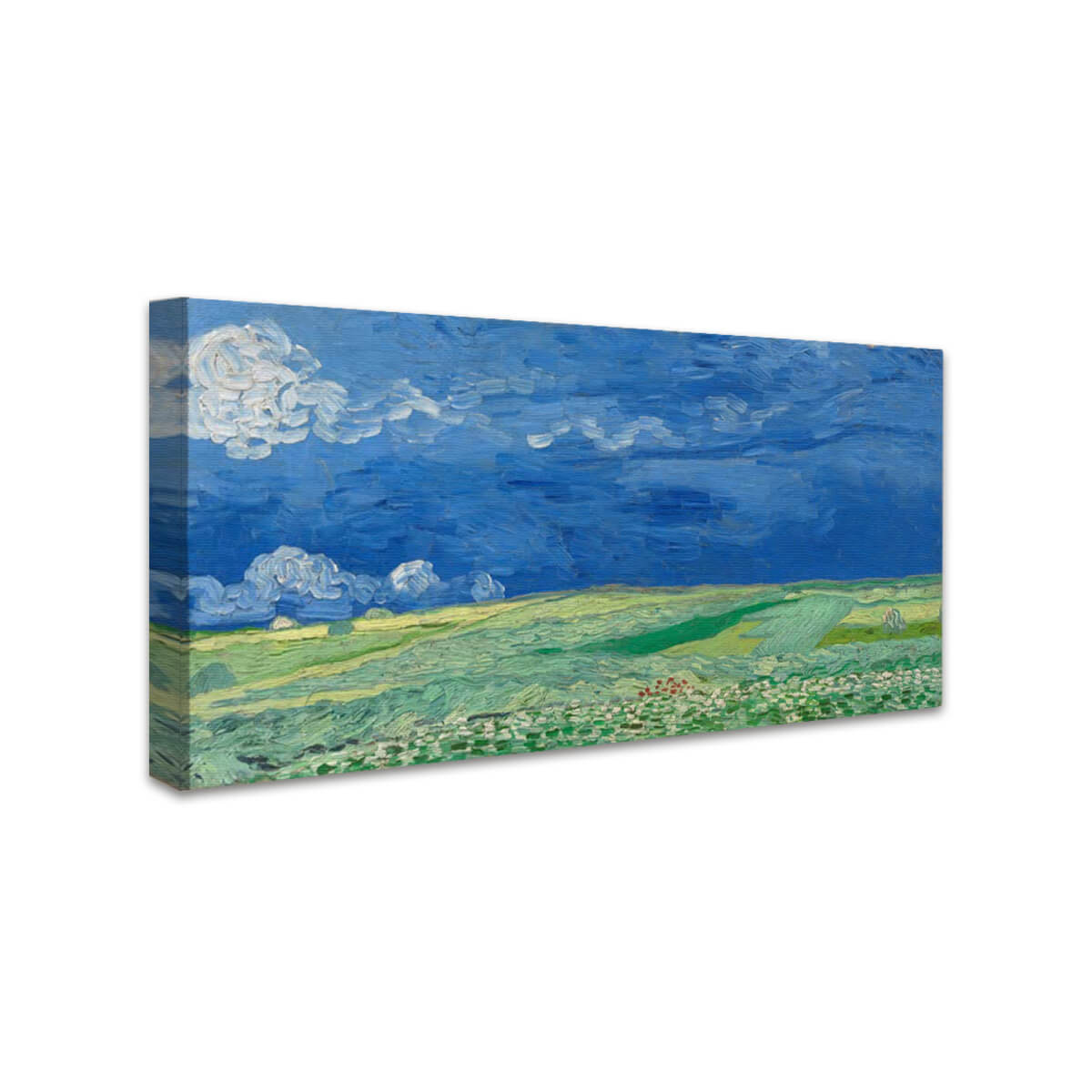 Weizenfeld unter Gewitterwolken | Vincent van Gogh
