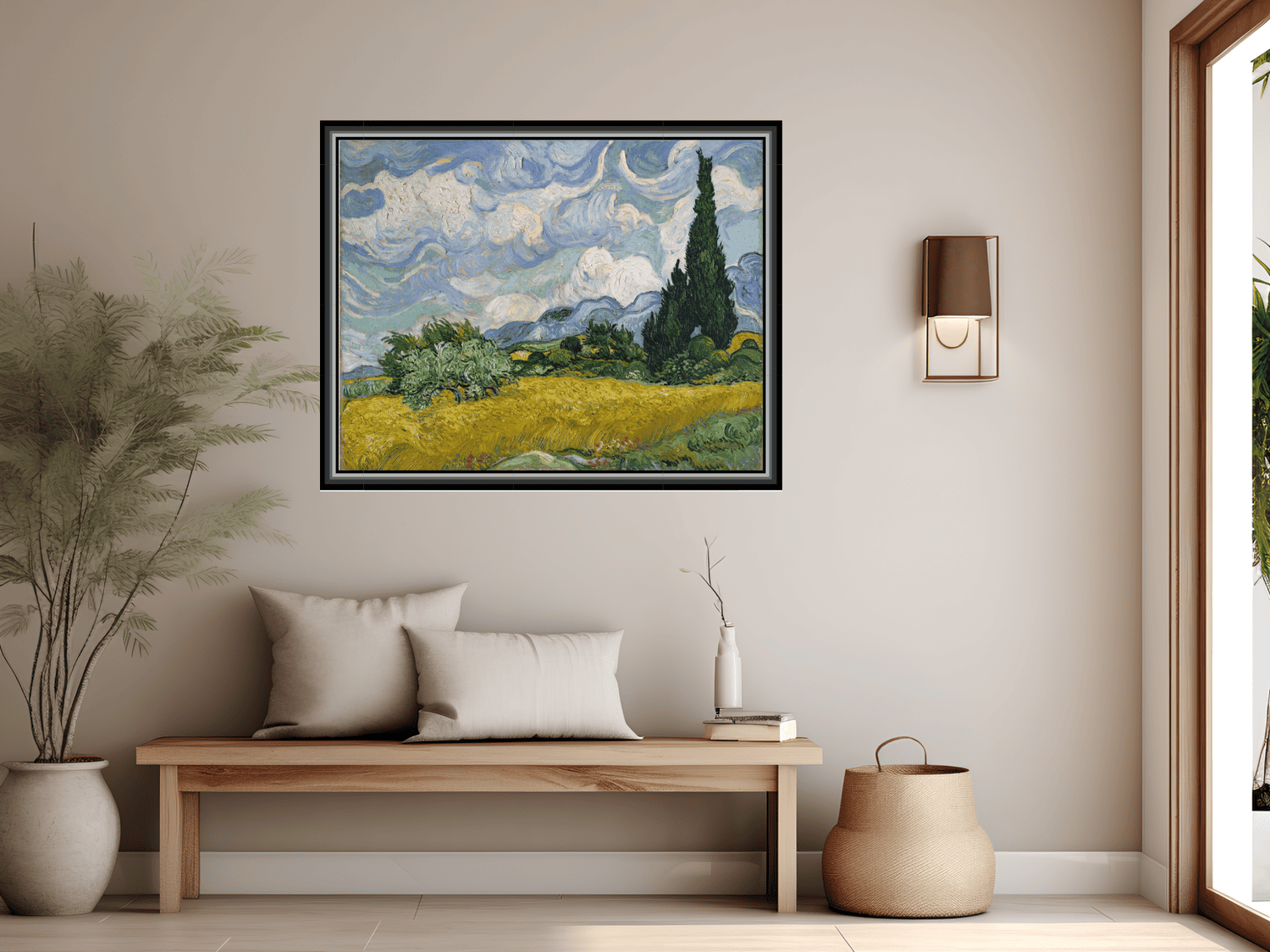 Weizenfeld mit Zypressen | Vincent van Gogh