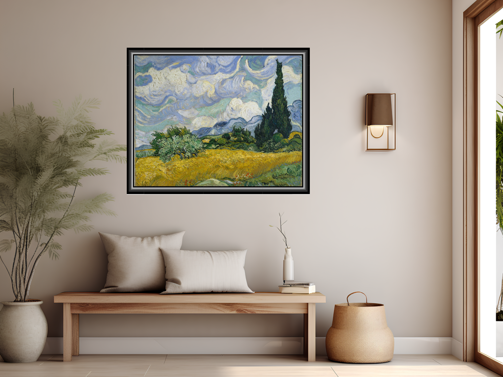 Weizenfeld mit Zypressen | Vincent van Gogh
