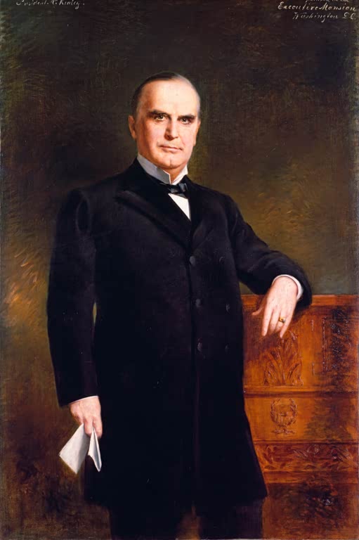 Kunstdruck „William McKinley“ von August Benziger mit dem Porträt des amerikanischen Präsidenten
