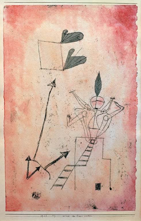 Kunstdruck „Wind von links unten“ von Paul Klee