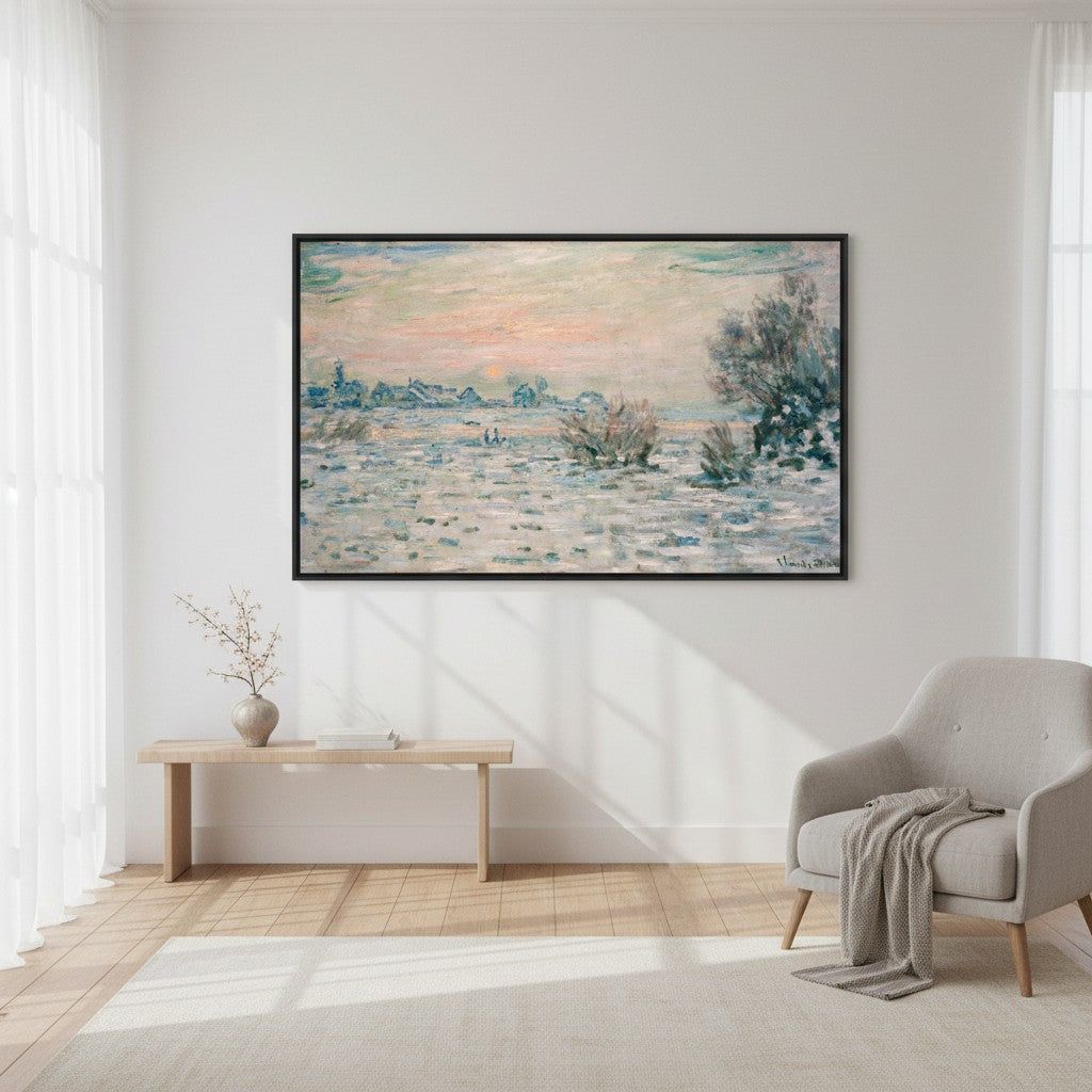 Winter an der Seine bei Lavacourt | Claude Monet