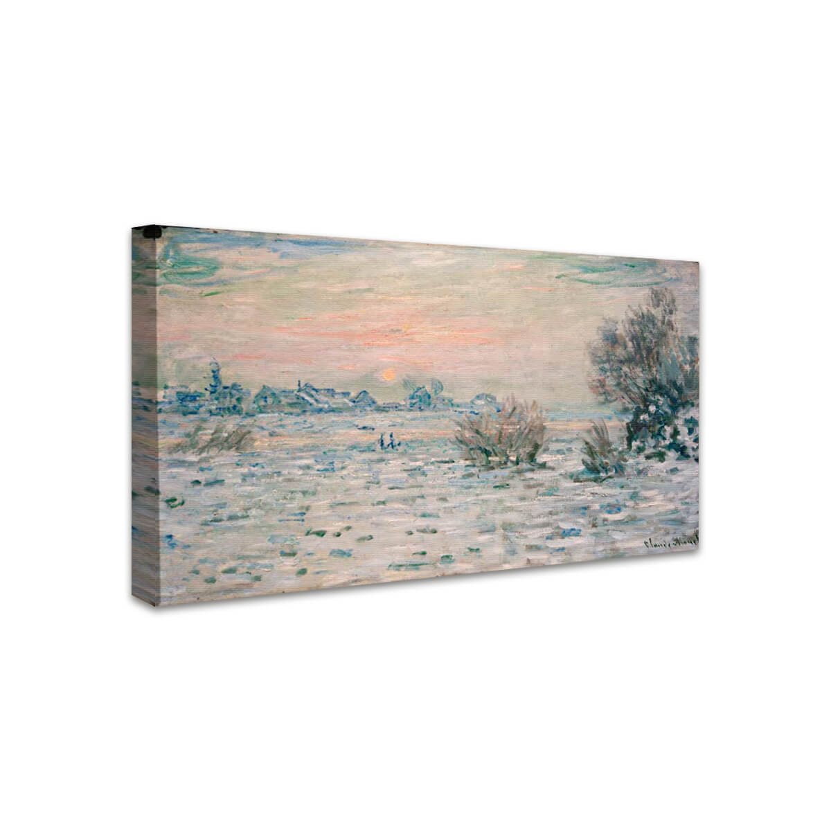 Winter an der Seine bei Lavacourt | Claude Monet