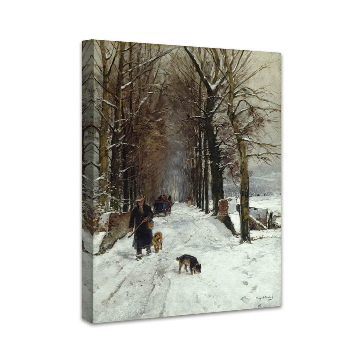 Winter auf der Grafenberger Allee | Hugo Mühlig