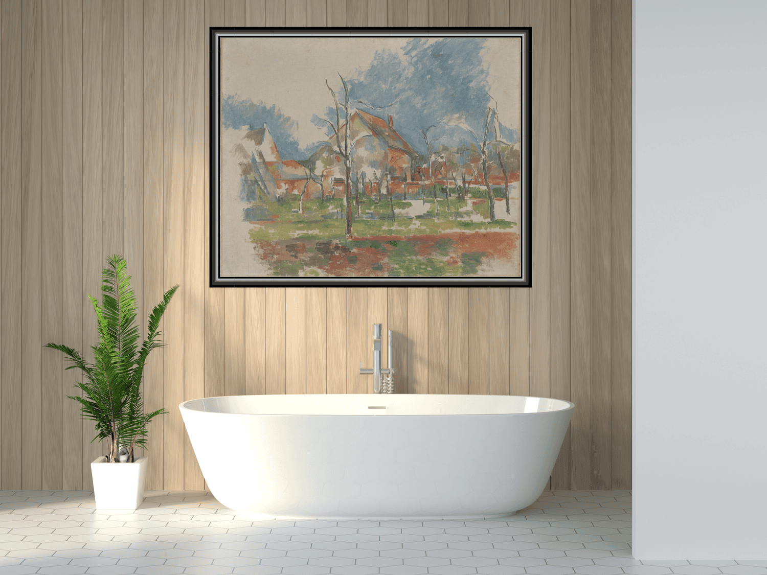 Winterlandschaft, Giverny | Paul Cézanne