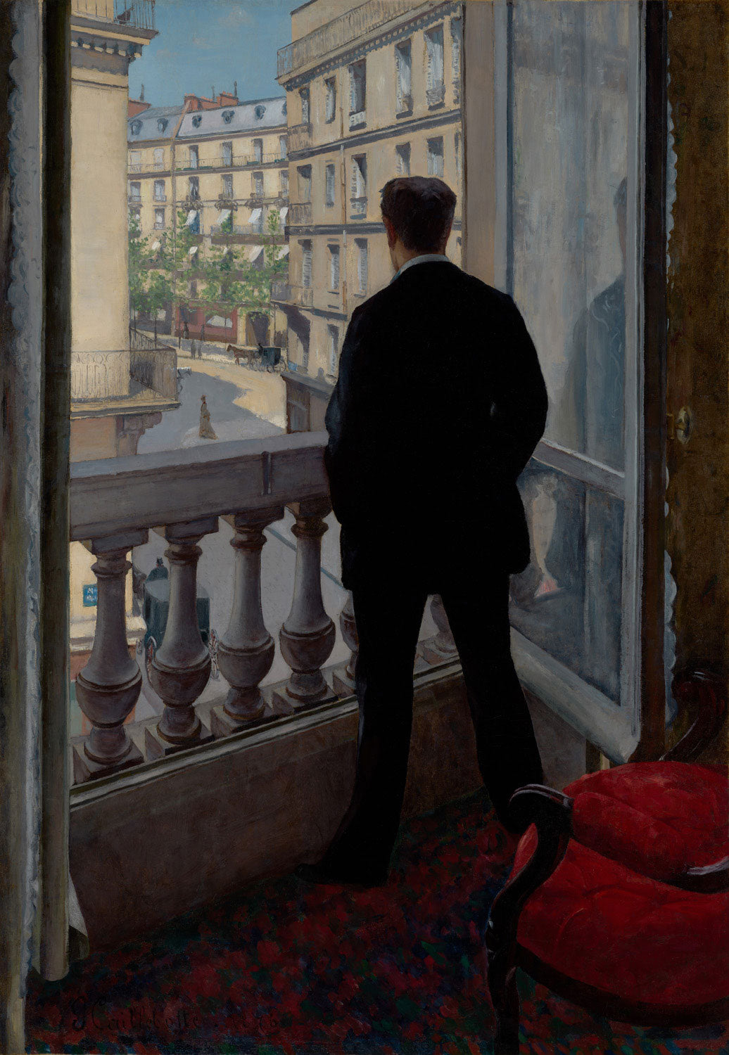 Junger Mann am Fenster | Gustave Caillebotte