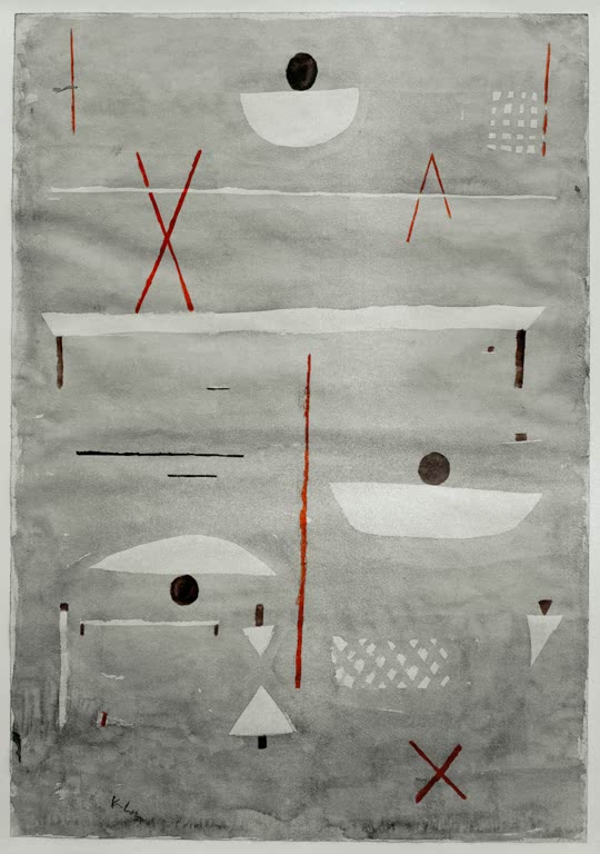 Kunstdruck „Zeichen auf dem Feld“ von Paul Klee, handgefertigt in Deutschland