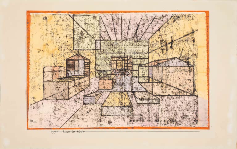 Kunstdruck „Zimmer der Häuser“ von Paul Klee