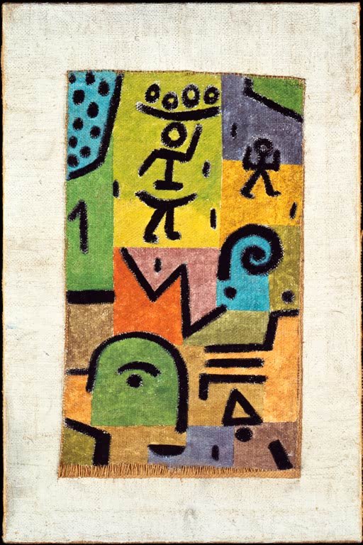 Kunstdruck „Zitronenernte“ von Paul Klee mit abstrakter Darstellung einer Zitronenernte und charakteristischer Farbgestaltung


