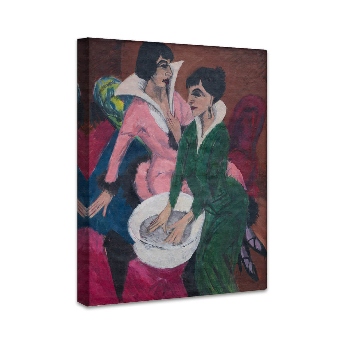 Zwei Frauen mit Waschbecken; Die Schwestern | Ernst Ludwig Kirchner