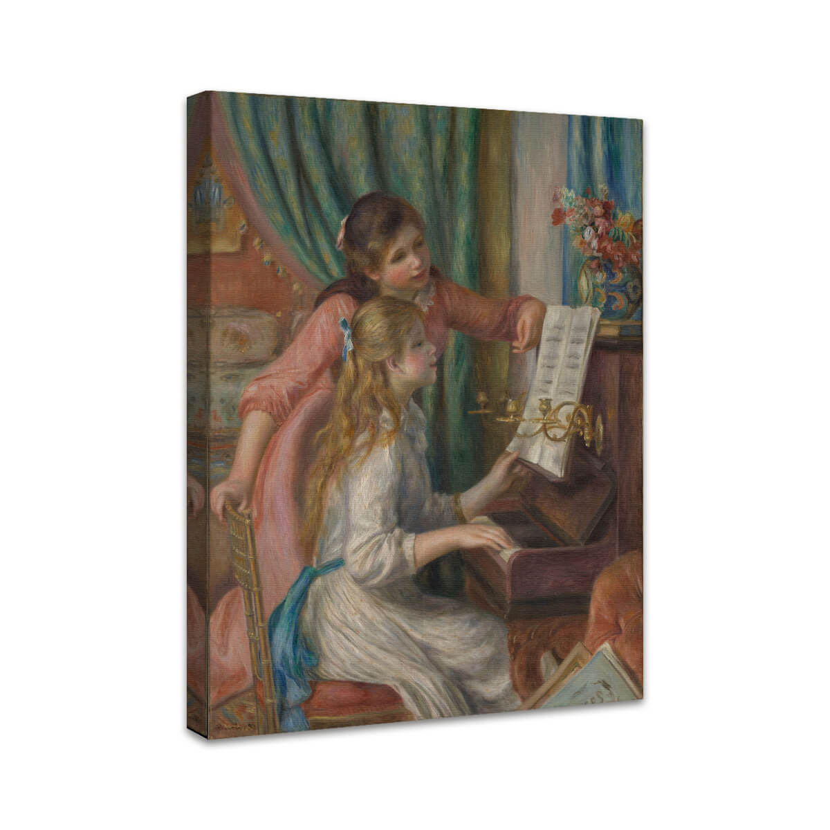 Zwei junge Mädchen am Klavier | Pierre-Auguste Renoir