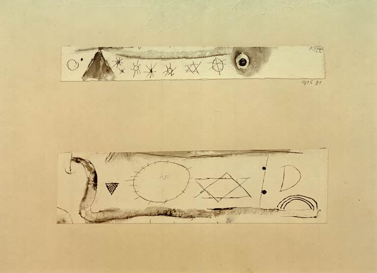 Kunstdruck „Zwei Vignetten aus den Psalmen“ von Paul Klee, handgefertigt in Deutschland
