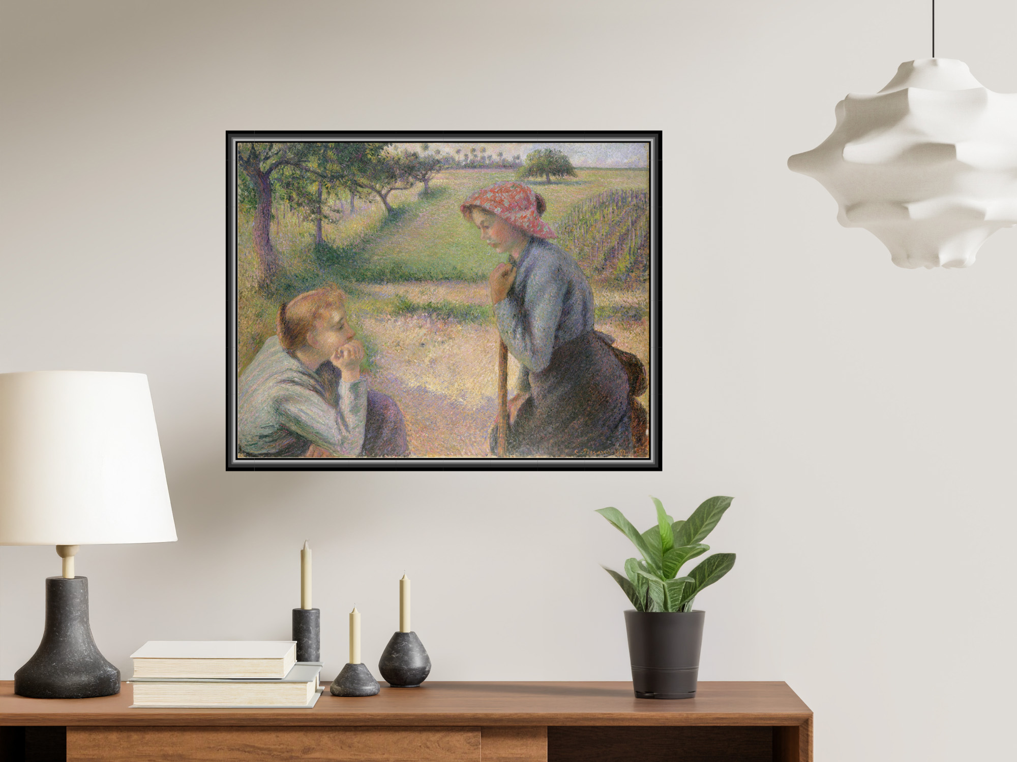 Zwei junge Bäuerinnen | Camille Pissarro