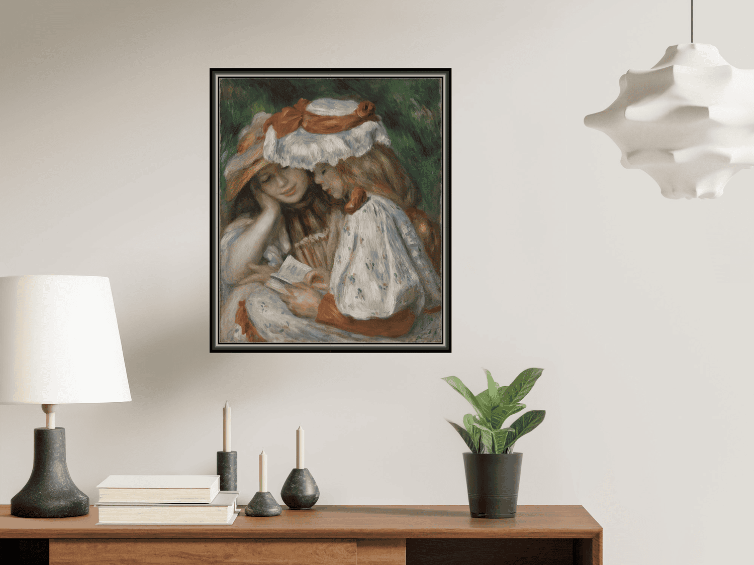 Zwei junge Mädchen beim Lesen | Pierre-Auguste Renoir