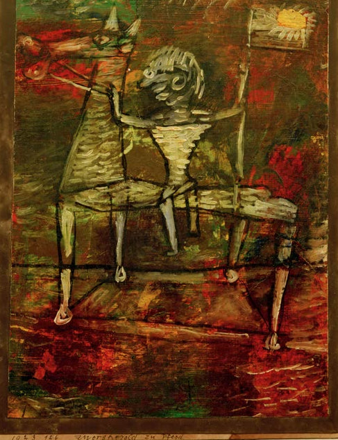 Kunstdruck des Gemäldes Sumpf wasser nixe von Paul Klee, handgefertigt in Deutschland als hochwertiger Kunstdruck.