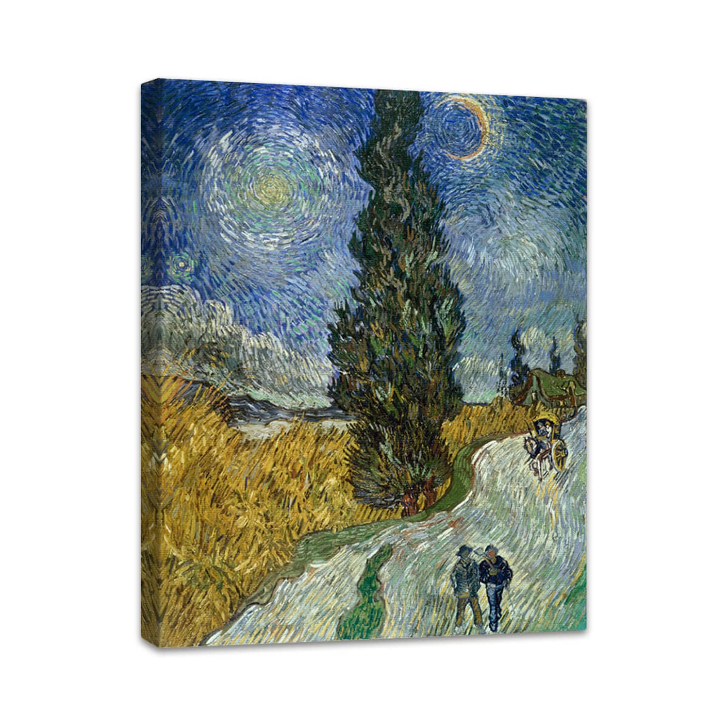 Zypressenweg unter dem Sternenhimmel | Vincent van Gogh