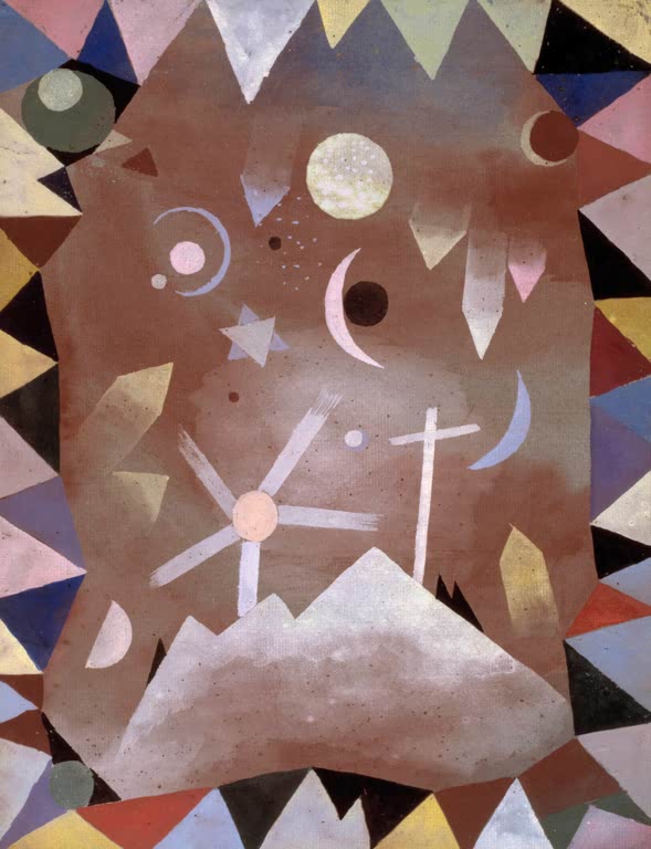 Kunstdruck „Über Bergeshöhe“ von Paul Klee

