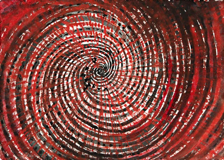 Kunstdruck „Über das Betrachten von Blumen und Bäumen“ von Hilma af Klint mit abstrakter, botanisch inspirierter Komposition