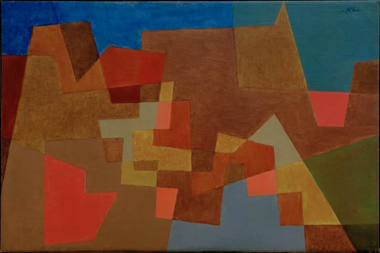 Kunstdruck „Überbrückung“ von Paul Klee, handgefertigt in Deutschland