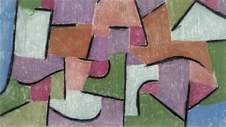 Kunstdruck „Überland“ von Paul Klee, handgefertigt in Deutschland