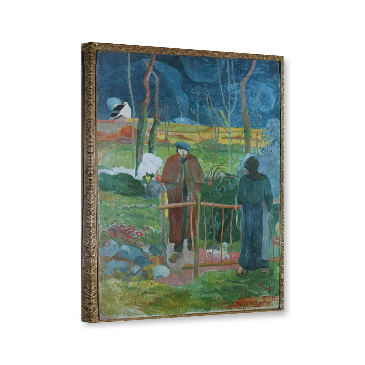 Bonjour M. Gauguin von Paul Gauguin als Leinwand – Perspektivansicht