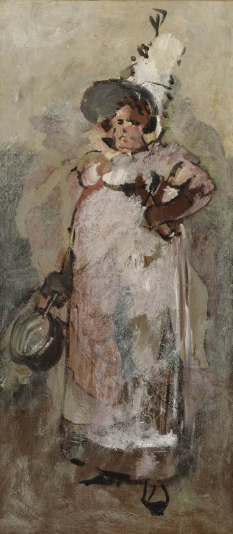 Frau mit Haube, Schürze und Kanne in der Hand – Carl Larsson Meine verstorbene Frau, meine gesegnete Frau Kunstkopie