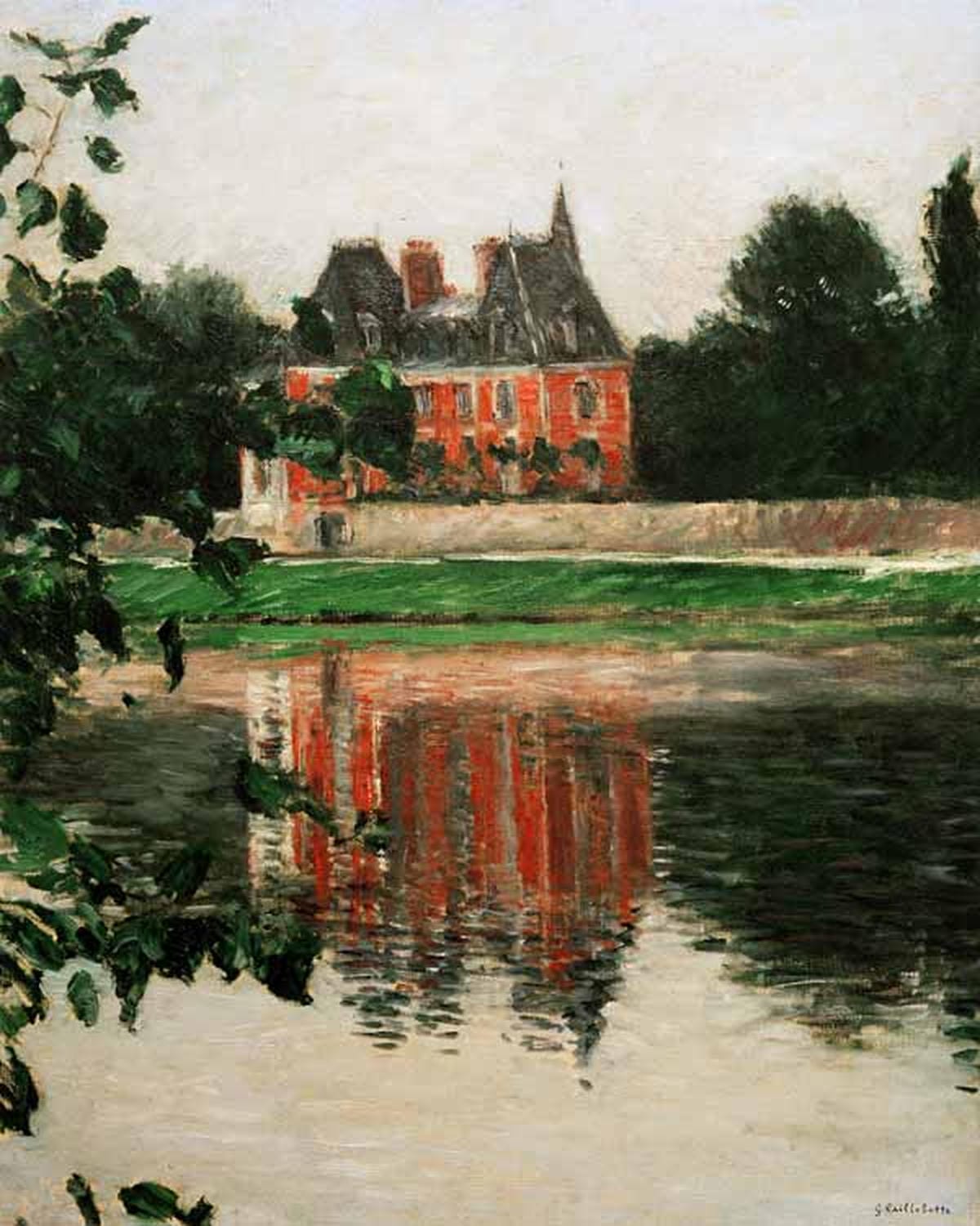 „Château Michelet“ von Gustave Caillebotte – impressionistische Darstellung eines Landhauses mit Garten, stimmungsvollem Licht und harmonischer Farbgebung.