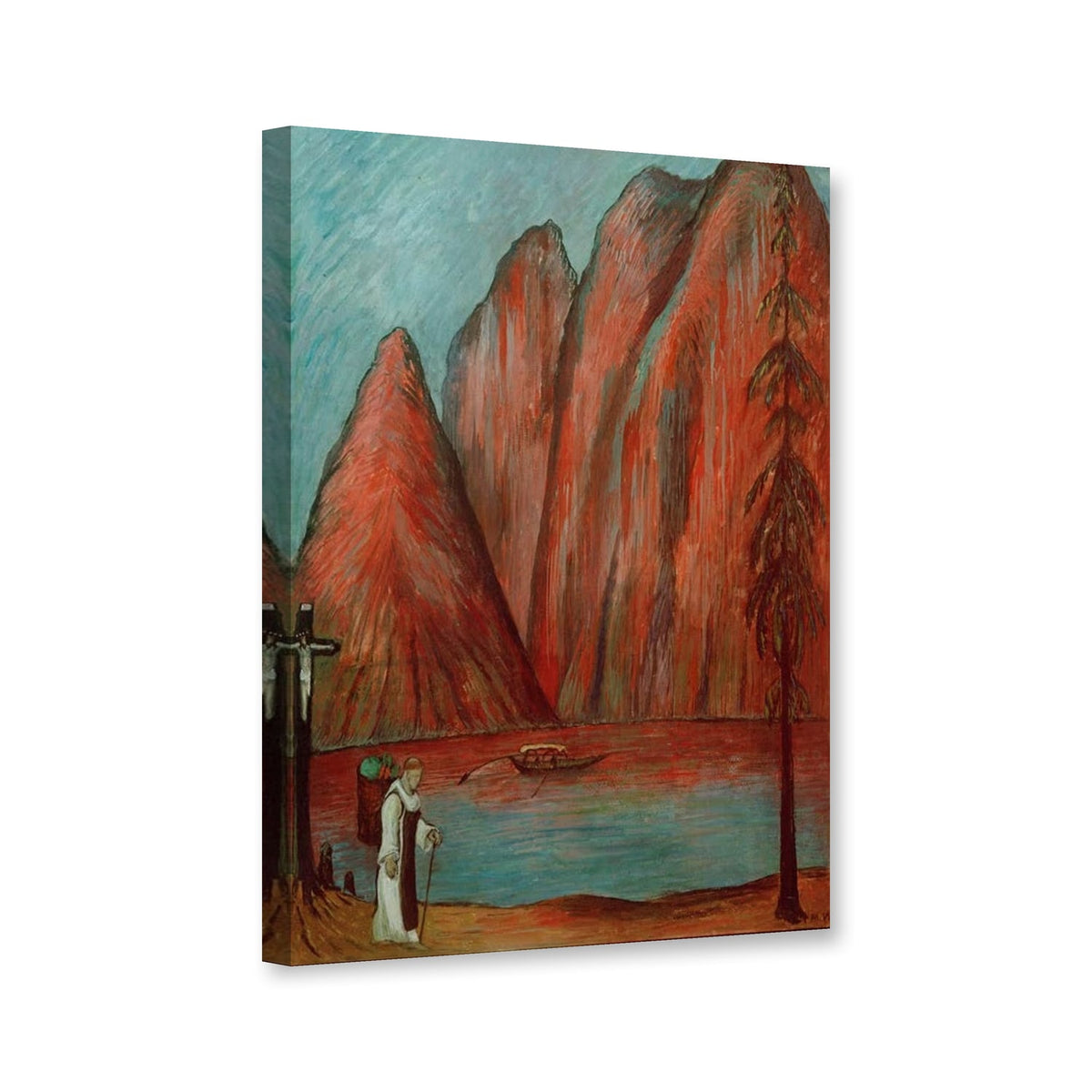 Die Entsagung von Marianne von Werefkin als Leinwand – Perspektivansicht