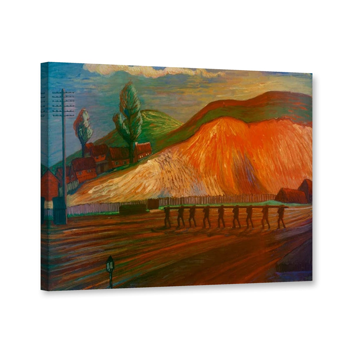 Die Grube von Marianne von Werefkin als Leinwand – Perspektivansicht