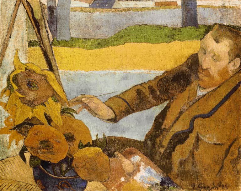 Vincent van Gogh, peignant les Tournesols