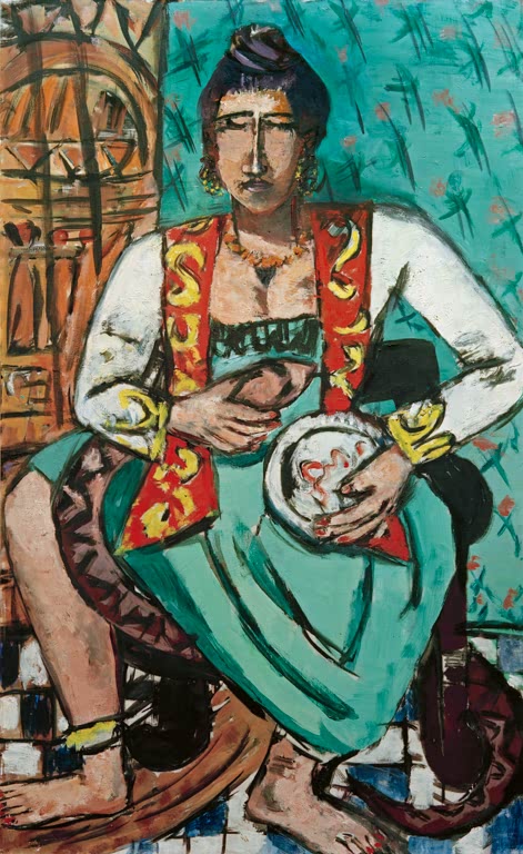 Frau mit Schlange (Schlangenbeschwörerin)