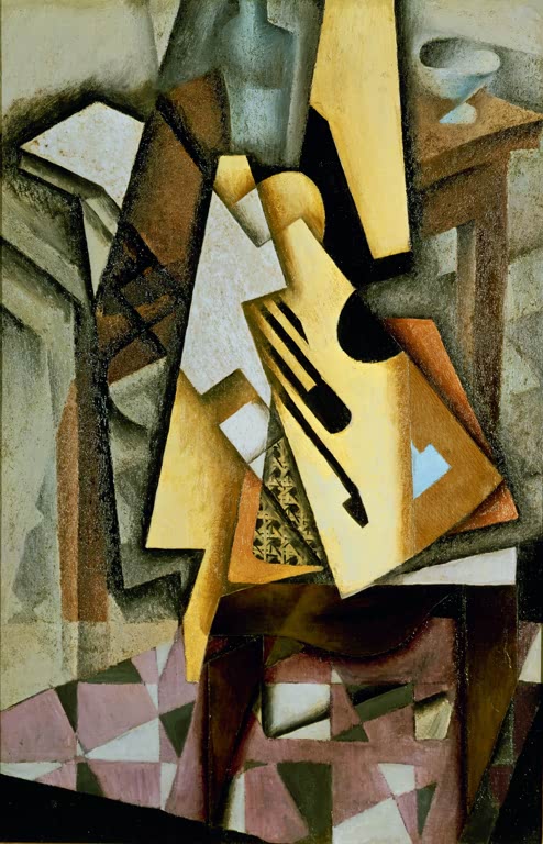 Guitarra sobre una silla