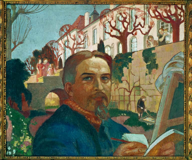 Autoportrait devant le prieuré