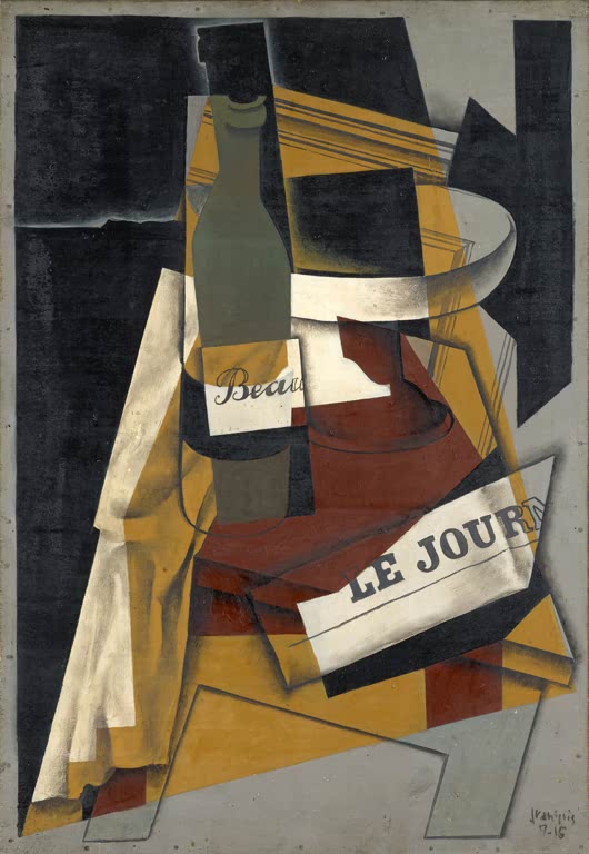Bouteille et compotier