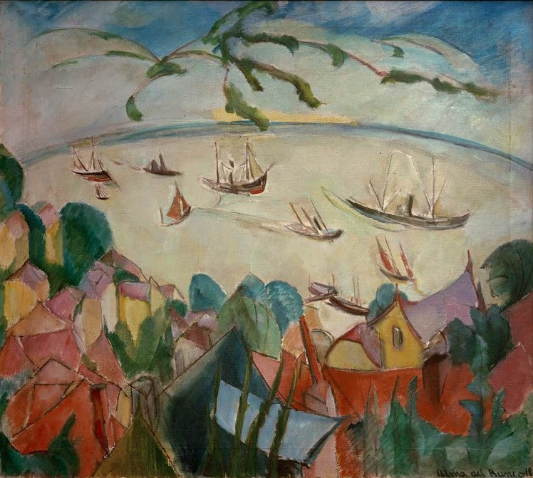 Blick über Blankenese auf die Elbe