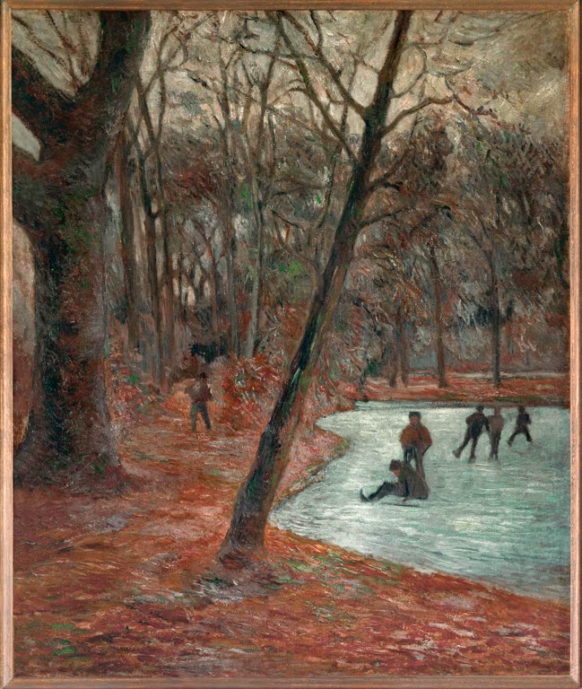 Patineurs dans le parc de Frederiksberg