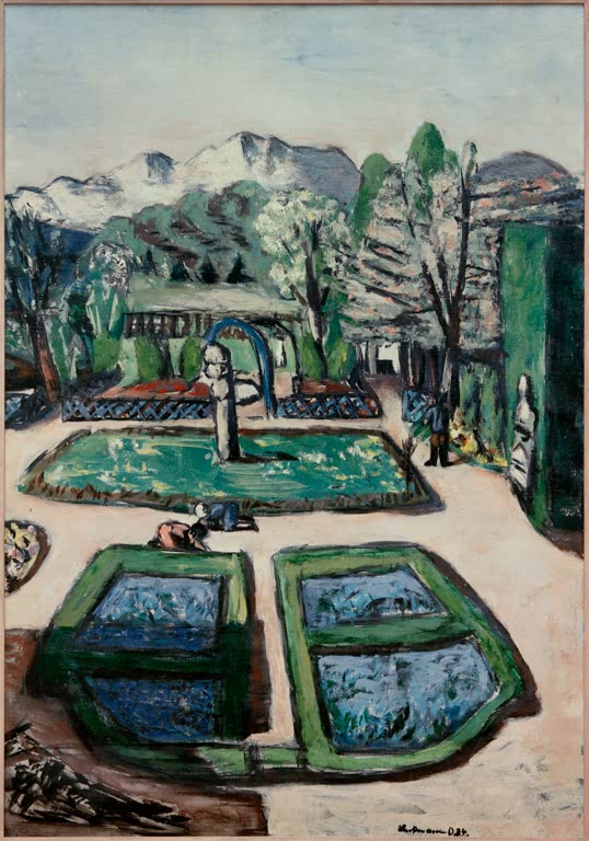 Gartenlandschaft im Frühling