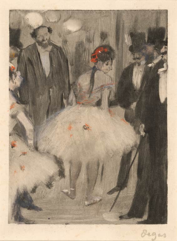 Virginie being Admired while the Marquis Cavalcanti Looks On