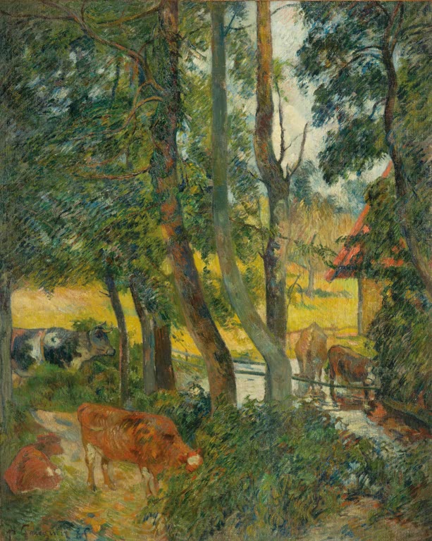 Vaches à l'abreuvoir