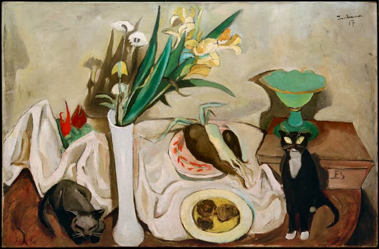 Stilleben mit Katzen