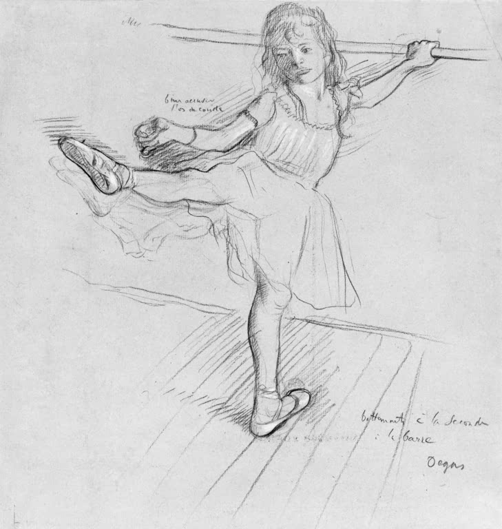 Petite danseuse à la barre
