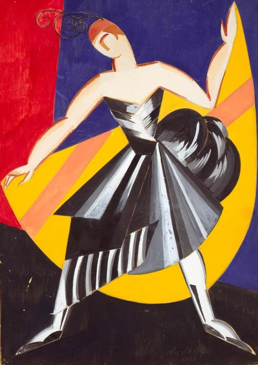 Design of the Spanish costume for dancer Elsa Krüger