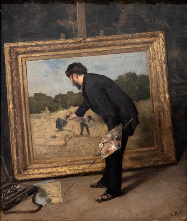 Isidore Verheyden in his Studio