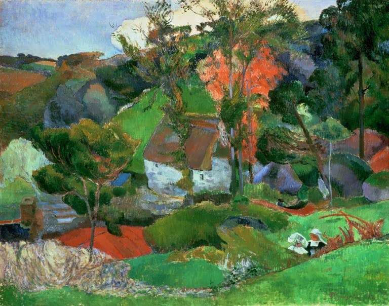 La femme à la cruche, ou Paysage à Pont-Aven