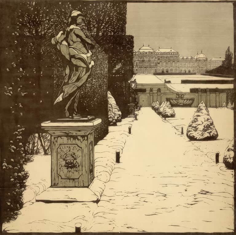 Belvedere Garden in Winter