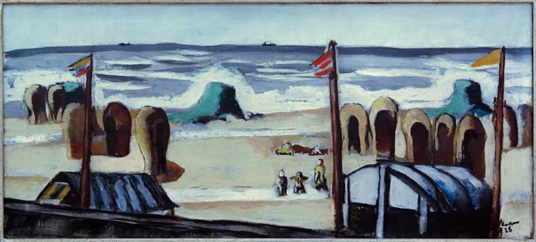 Grauer Strand